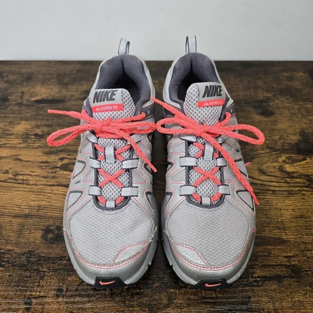 Nike Alvord 10 512038-002 Gray Pink Trail Running Shoes Sneakers Size 9